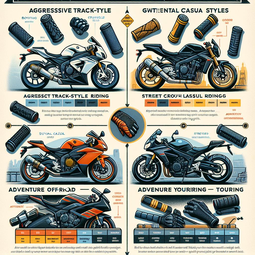 Jak vybrat gripy na motorku pro váš styl jízdy