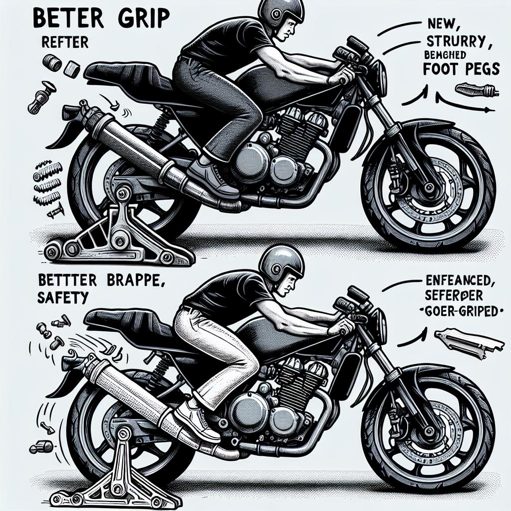 Výhody výměny stupaček na motorce