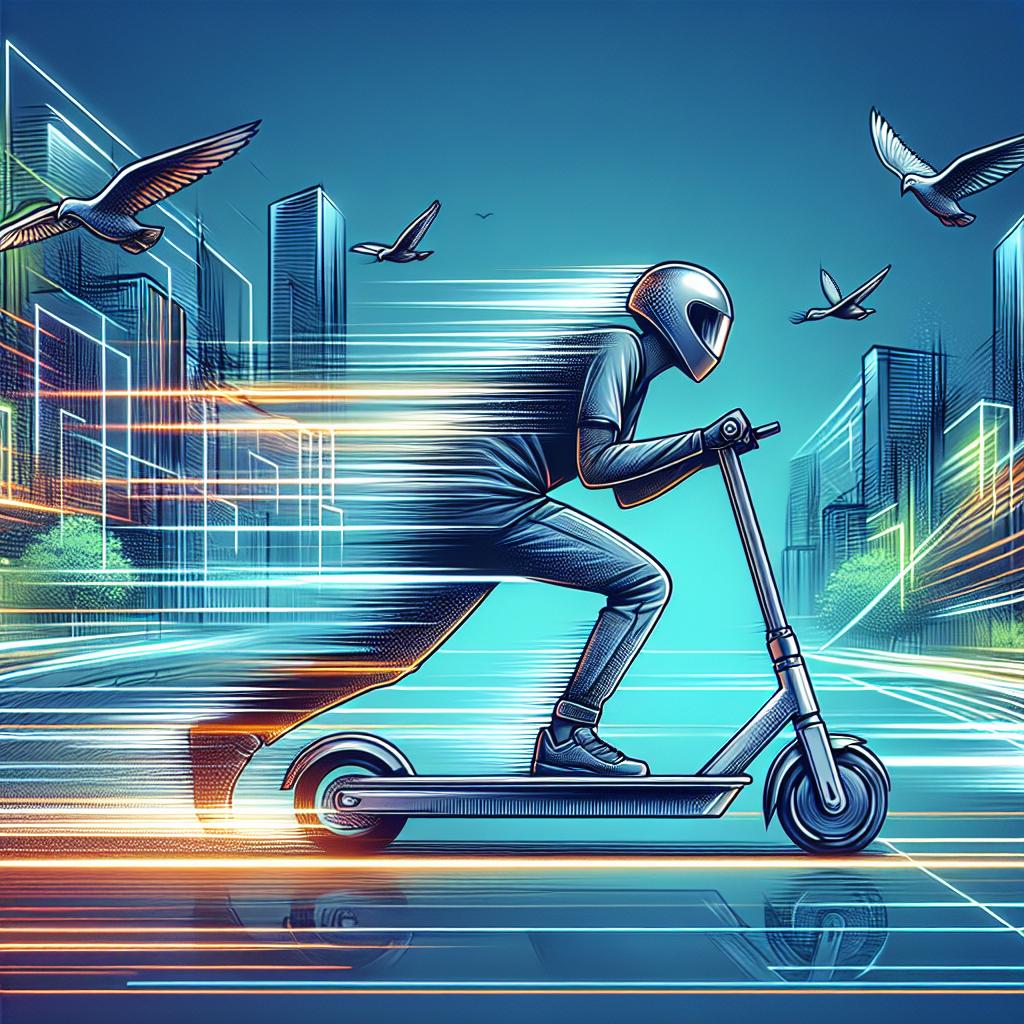 Stylový design elektrokoloběžky Nitro