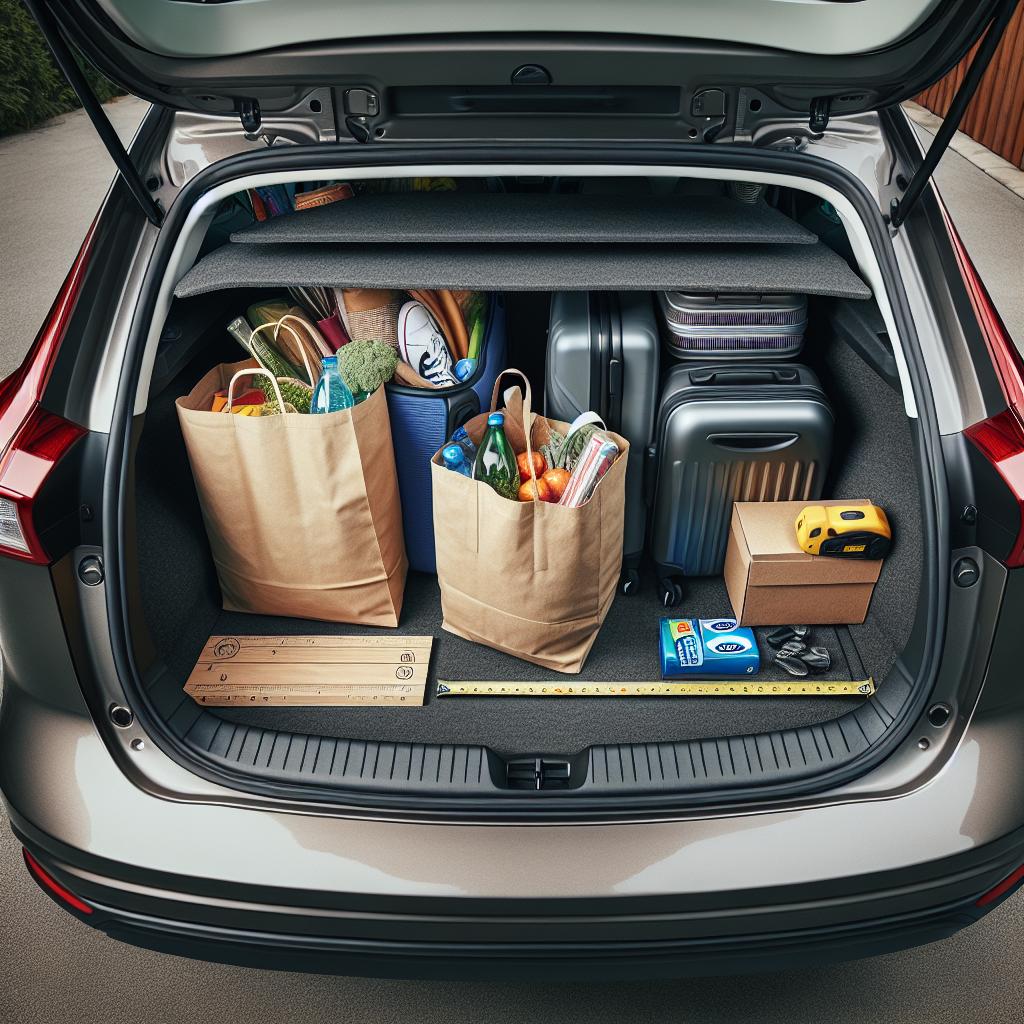 Zavazadlový prostor Ford Focus v detailu