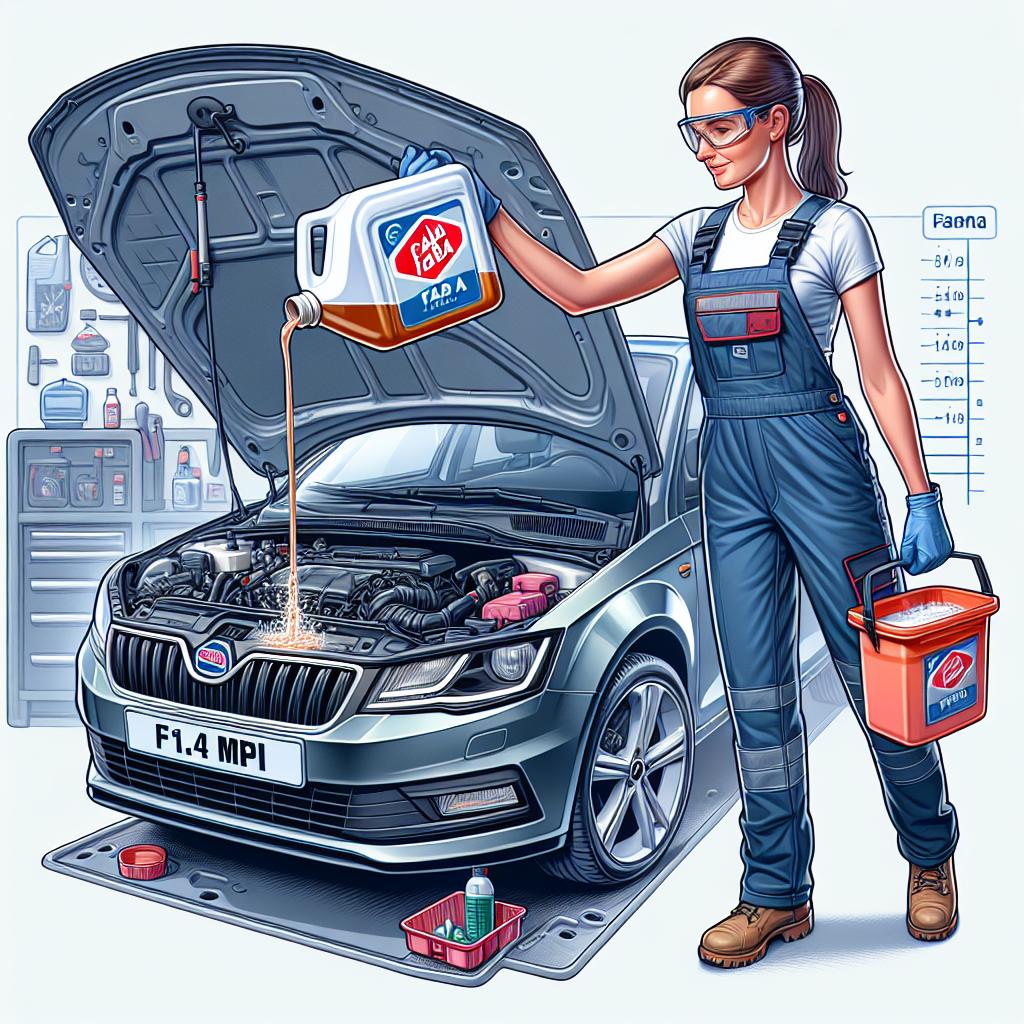 Chladící kapalina Fabia 1.4 MPI: Správné množství 2 Chladící kapalina Fabia 1.4 MPI