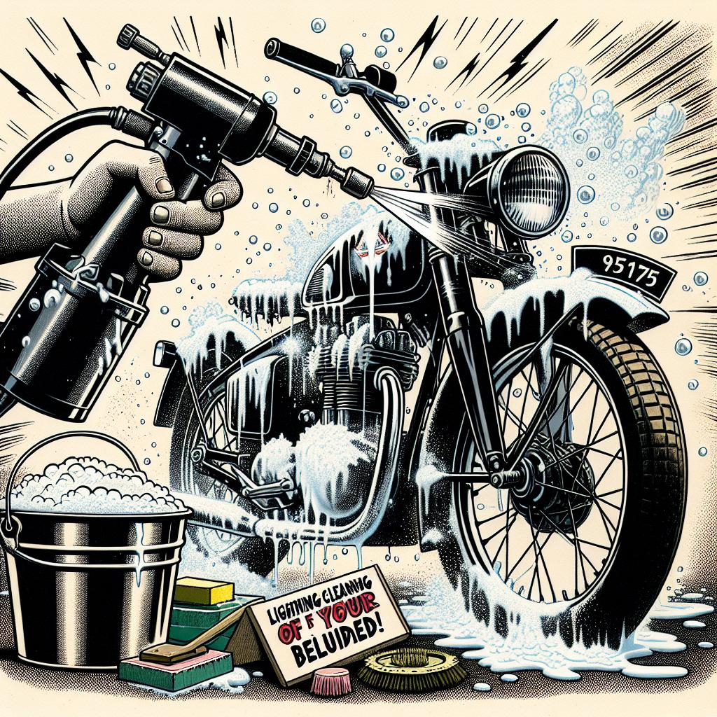 Jak připravit motorku na mytí