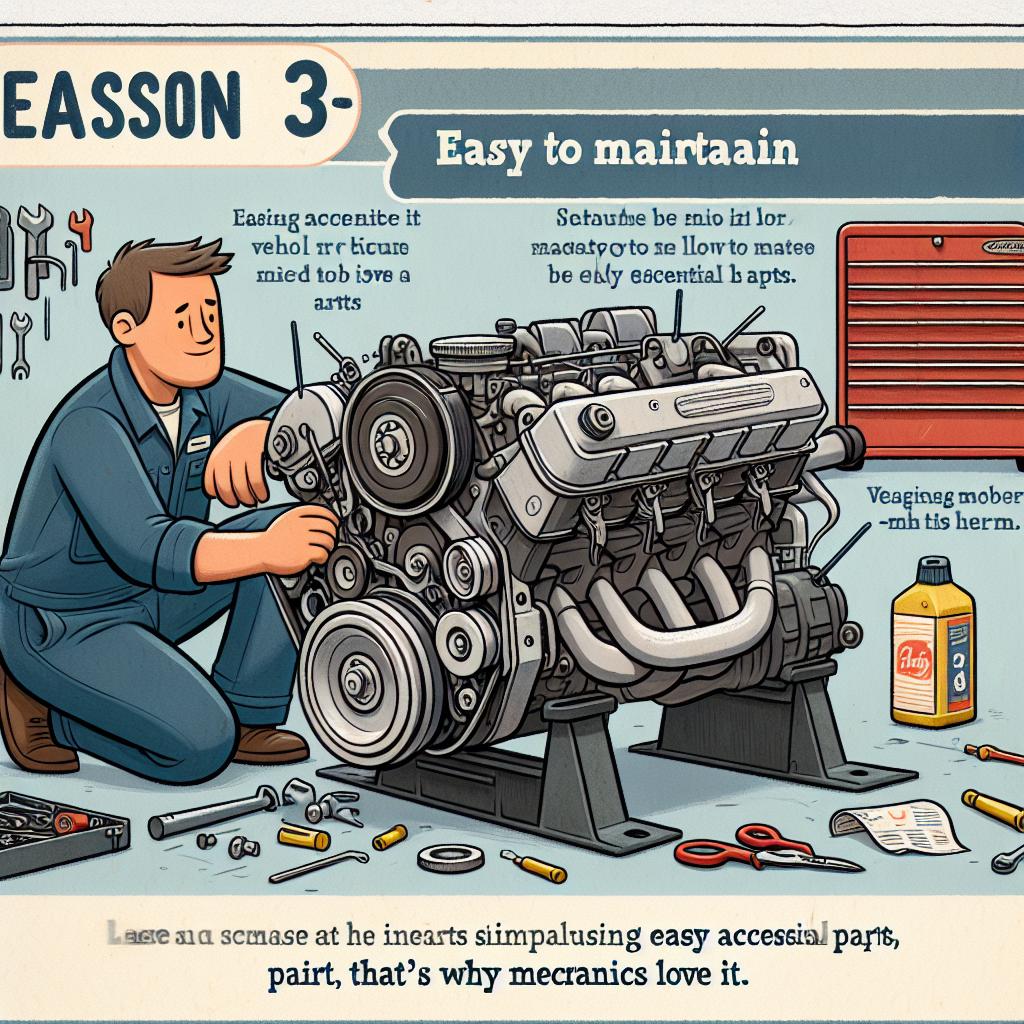 Důvod 3. Snadná údržba: Proč si ho oblíbili mechanici