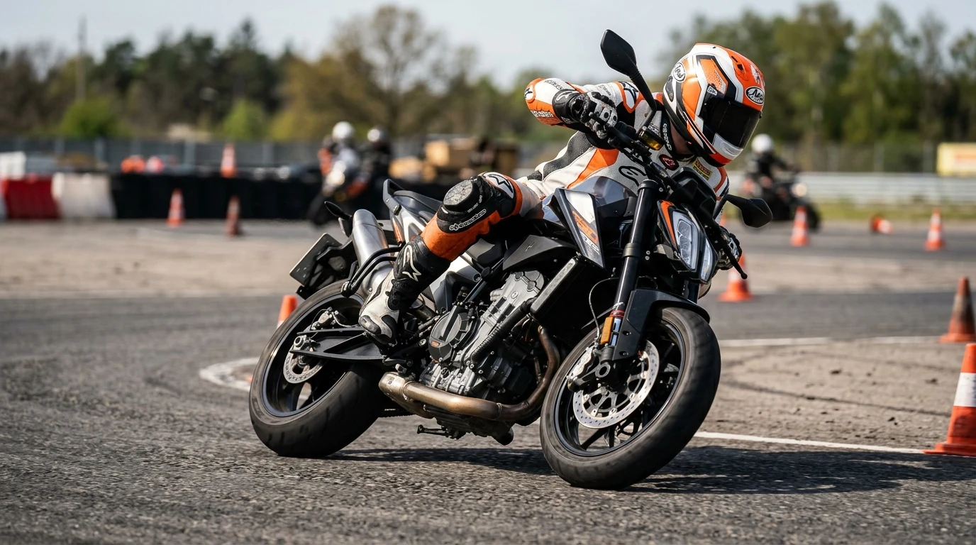 Řízení motorky do trojúhelníka: Správná technika posazu a ovládání pro maximální stabilitu